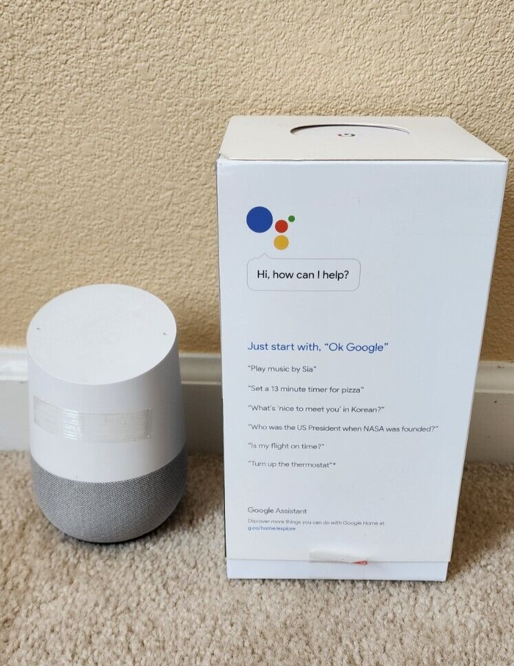 Google Home Assistant Voice Activated Speaker Tested & Works