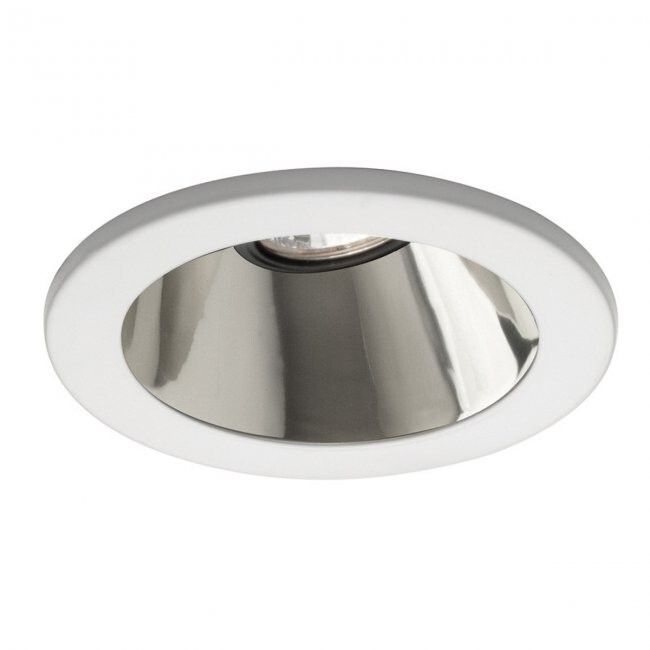 WAC LIGHTING HR-D412-SC/WT LOW VOLTAGE ADJUSTABLE REFLECTOR TRIM WHITE