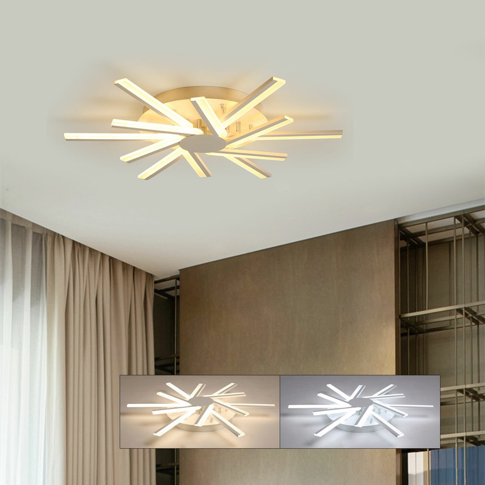 Modern Ceiling Light LED Dimmable Pendant Lamp w/Remote Controller & 12 Lights~~