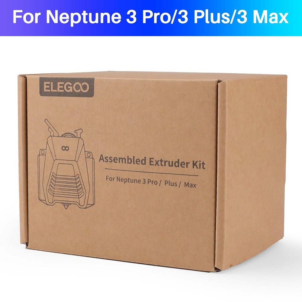 3D Printer Extruder for Neptune 3 Pro/3 Plus/3 Max 3D Printer, Fully Assemble Du