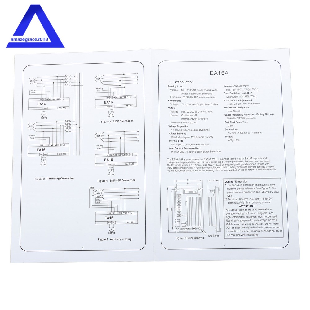 Automatic Voltage Regulator 16A AVR EA16A AVR For Generator New