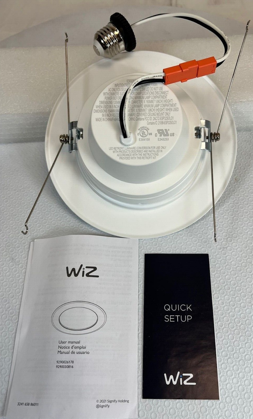 WiZ Connected Million Colors High Lumen 6 “ Retrofit Downlight Motion Activated