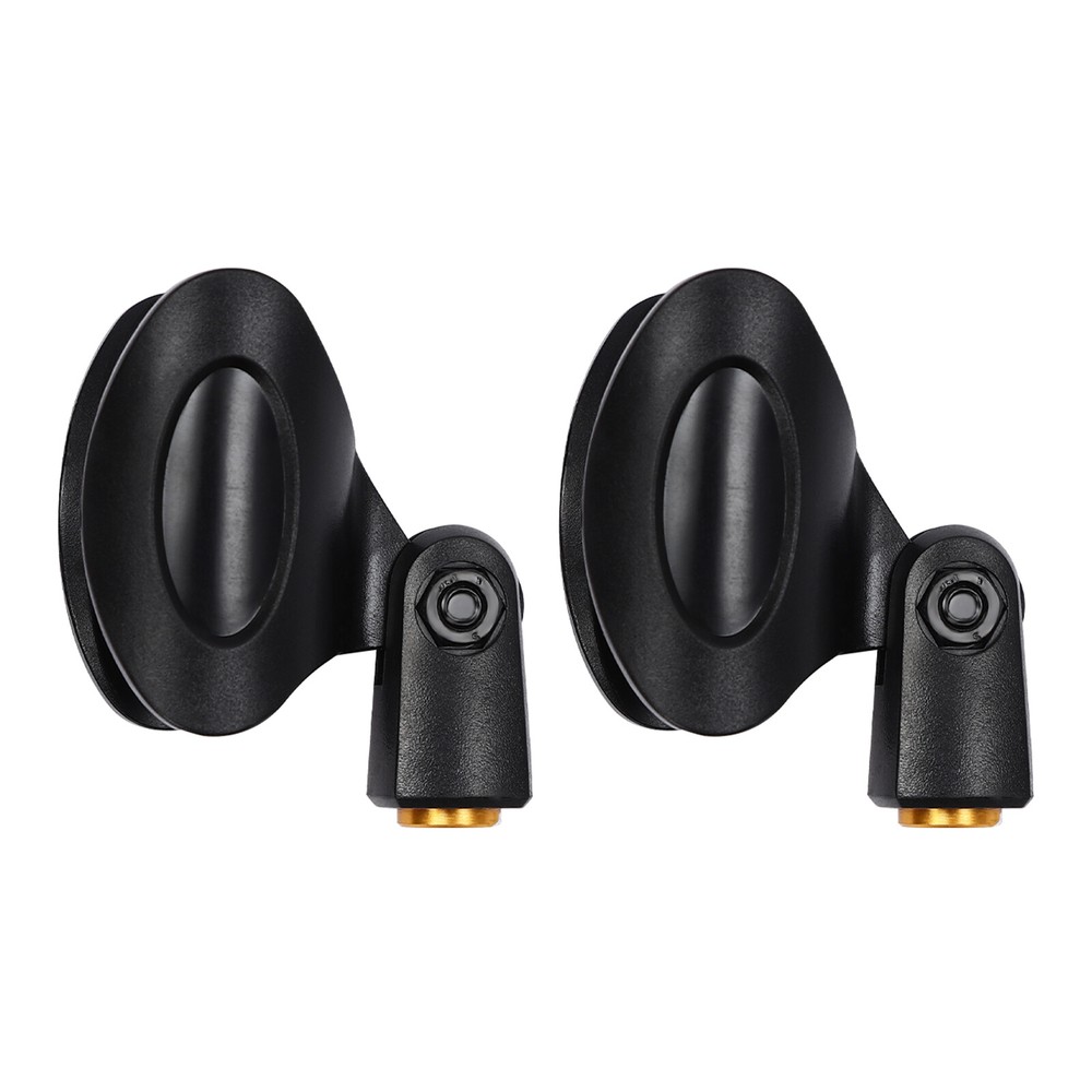 2pcs Universal Microphone Clips Black Microphone Mic Clip Holders