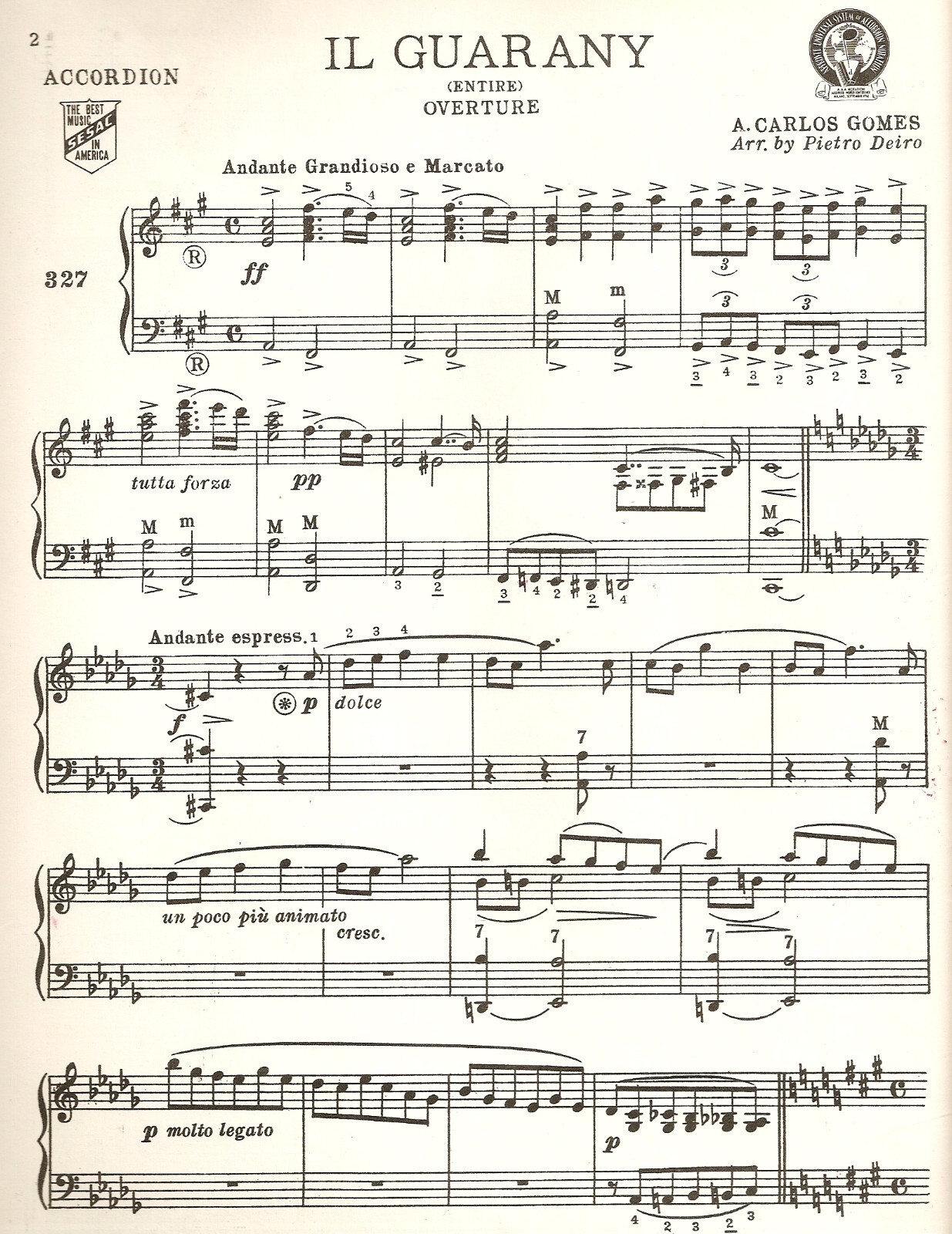 PIETRO DEIRO MASSIVE ACCORDION SHEET MUSIC COLLECTION - 446 SELECTIONS on DVD