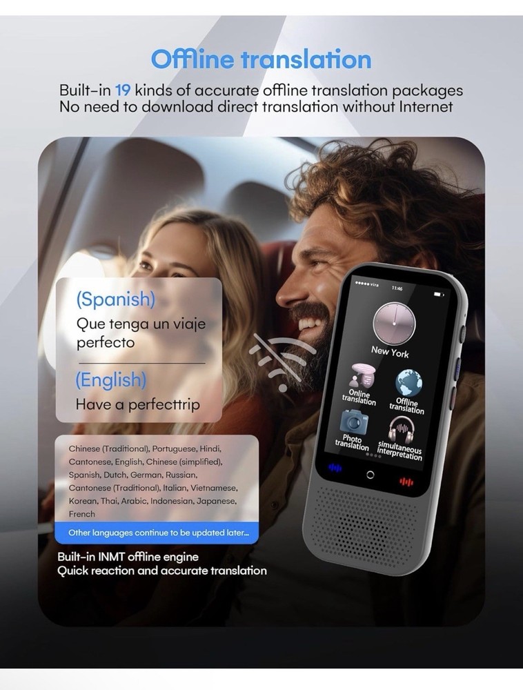 S80 Smart Voice Translator Device – Real-Time Multilingual Communication; Learni