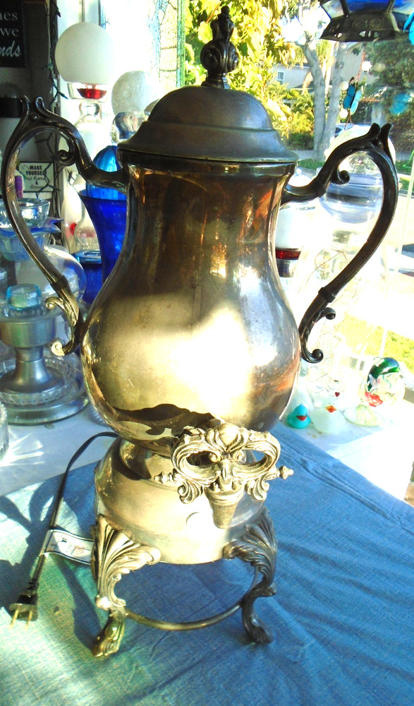 Electric Coffee Pot Server FB Rogers 5364 Vintage Silverplate