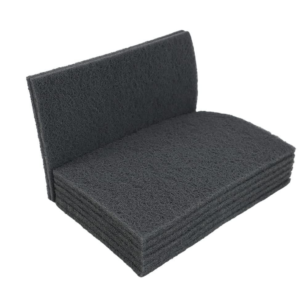 6” x 9” Scuff Pads 10PCS Gray Ultra Fine General Purpose Scuff Pads for Sanding