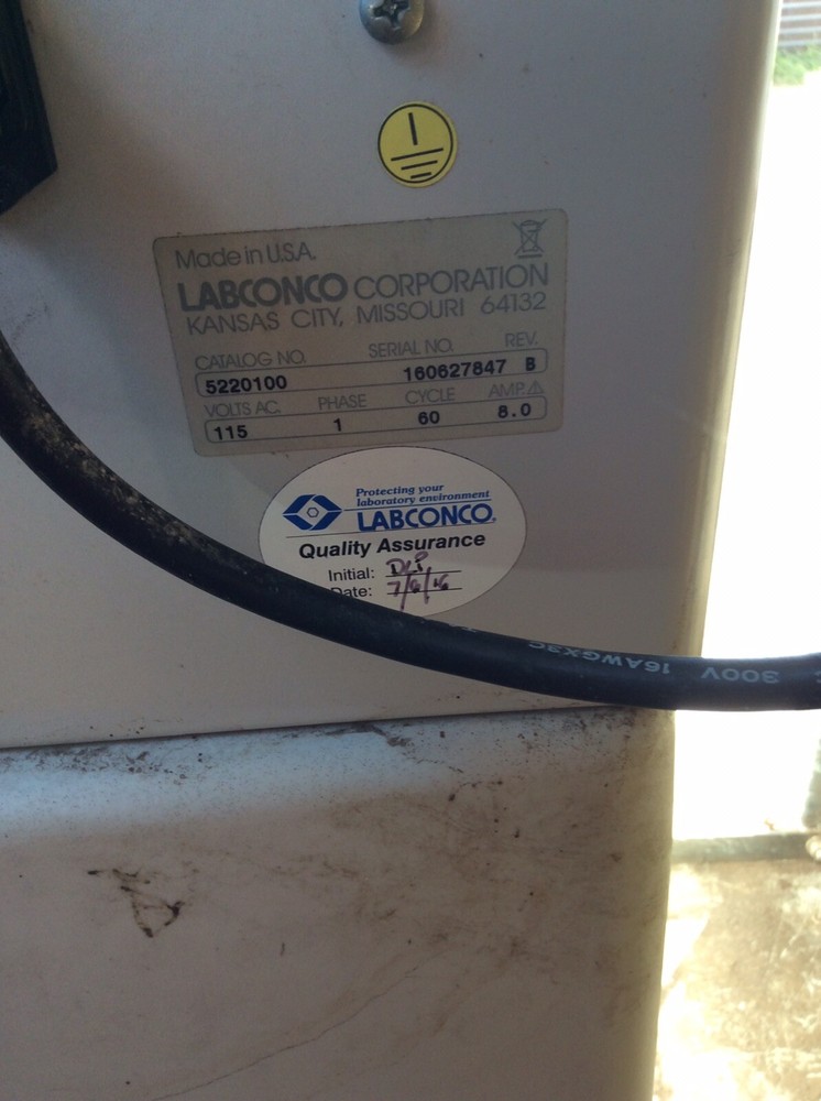 LABCONCO Precise Controlled Atmosphere Glove Box Catalog #5220100