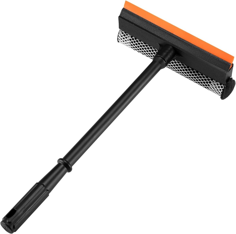 2 in1 Window Squeee for Car, Window Cleaner with 16inch Long Handle,