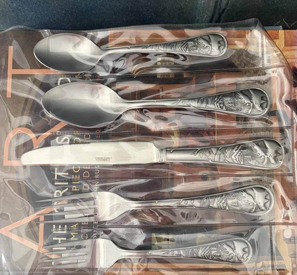 CAMBRIDGE Lab Stainless Steel Flatware DEER. Set 5 pc.