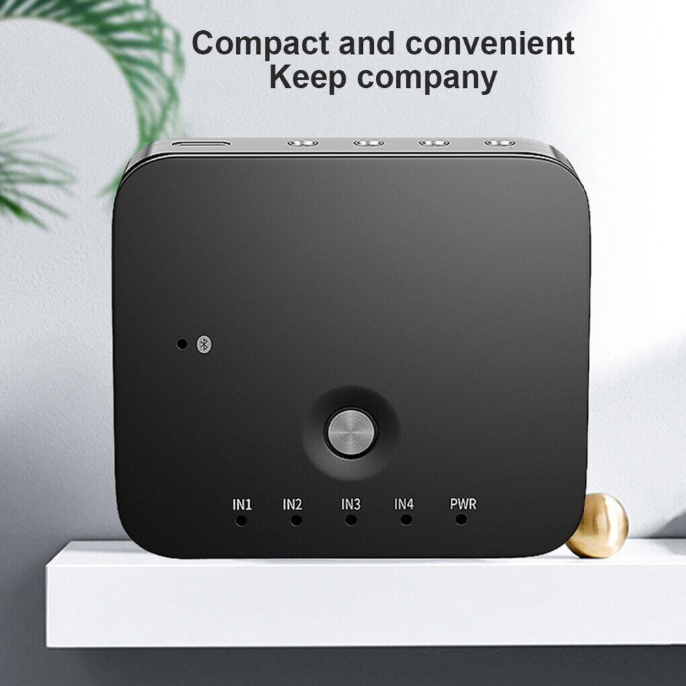 Black Bluetooth Audio Switch Box Cage Remote Control Audio Receiver Replacement