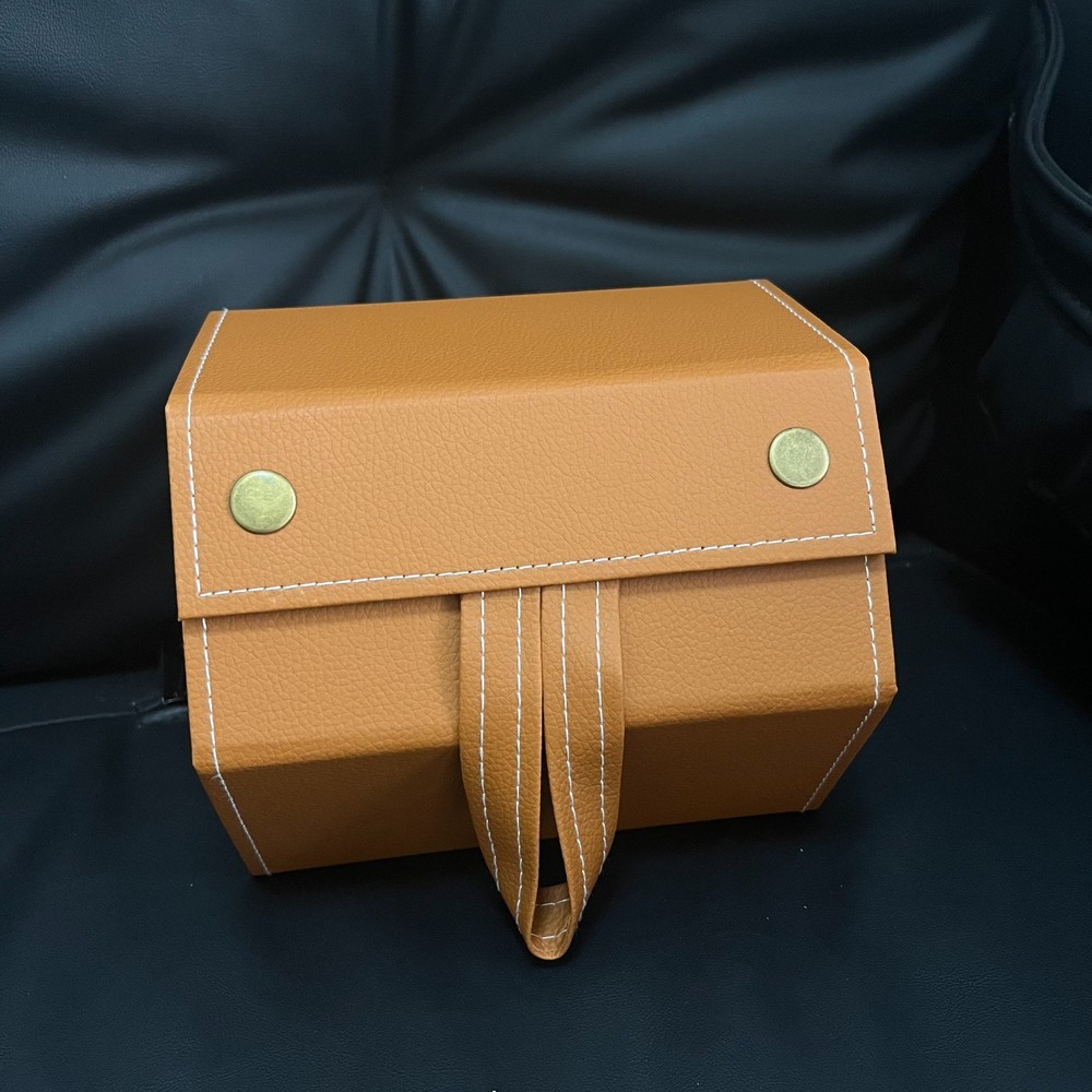 Eyeglass Storage Case, Multi-compartment Sunglasses Organizer, Foldable, Vintage