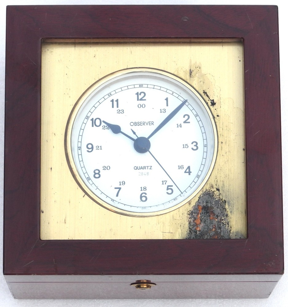 OBSERVER CHRONOMETER WERKE GERMANY MARINE SHIP BOAT NAVIGATION CLOCK QUARTZ
