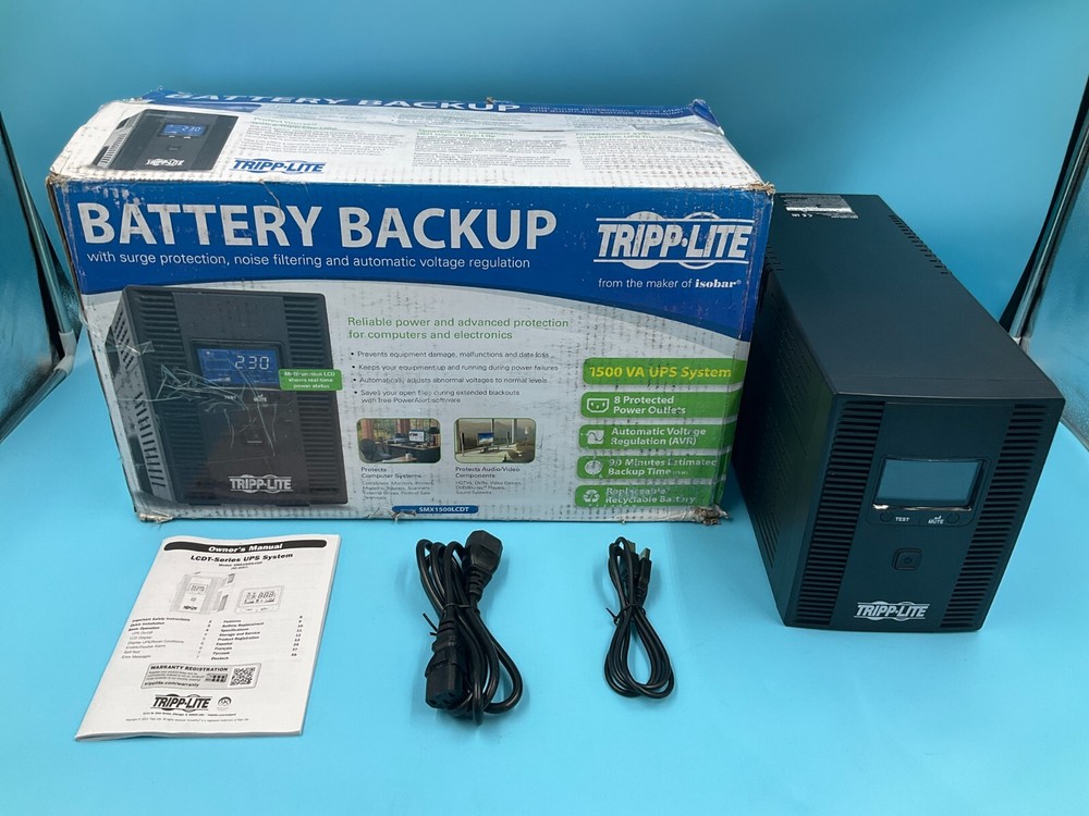 Tripp Lite 1500VA SmartUPS AVR LCD Battery Backup SMX1500LCDT ✅❤️✅❤️✅❤️