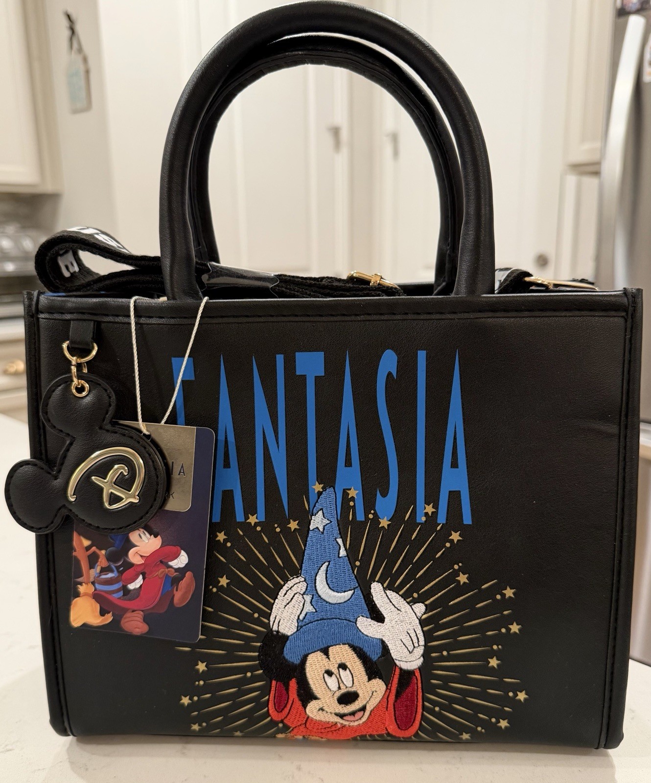 Primark x Disney Fantasia Sorcerer Mickey Hat Mini Tote Crossbody Bag Purse