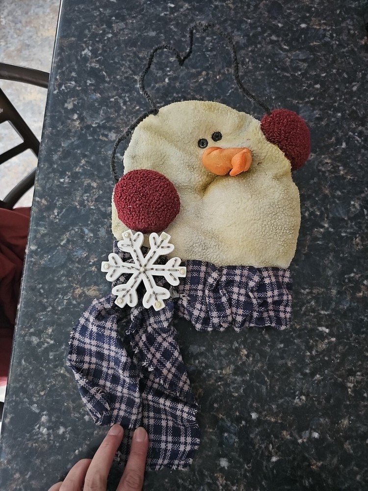 Primitive Rustic Grubby Christmas Winter Snowman