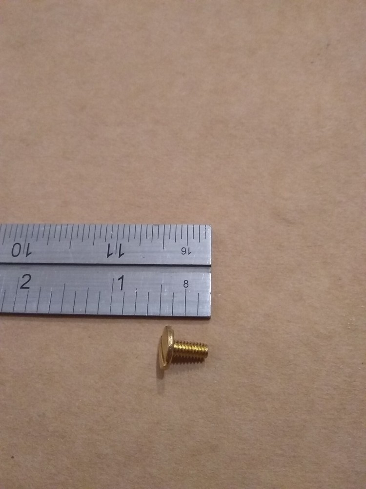 1/2" Solid Brass Floral Head Chicago Screws (25 pack)