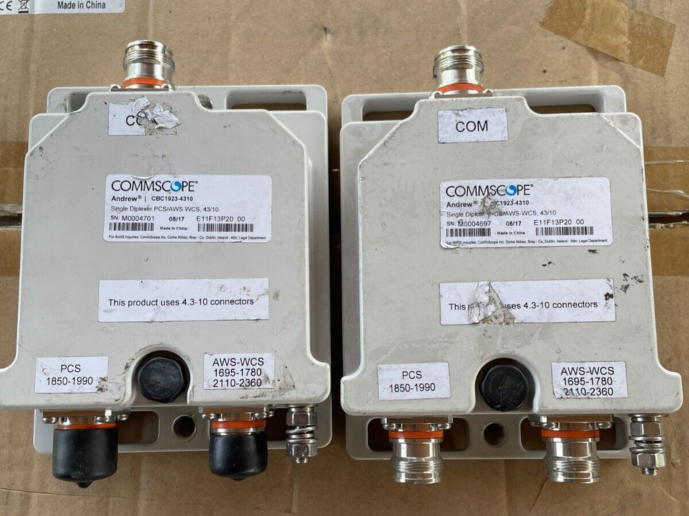 1EA - COMMSCOPE ANDREW CBC1923-4310 SINGLE DIPLEXER PCS/AWS-WCS 43/10 E11F13P20