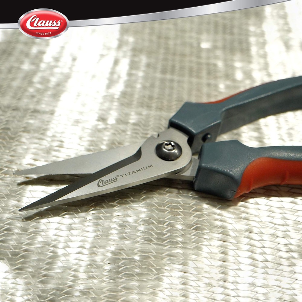 Heavy Duty 8 Inch Grey Scissors with Comfortable Grip and Wire Cutter Function