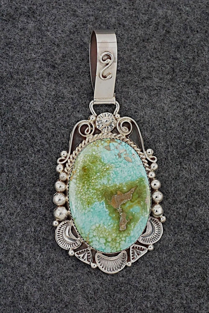 Turquoise & Sterling Silver Pendant - Anthony Brown