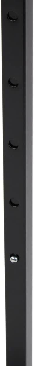 Single Costumer Clothing Display Stand Black Valet 72" Garment Rack Adjustable