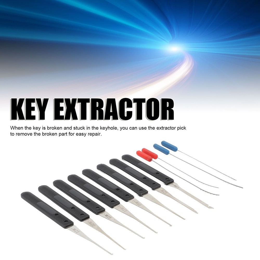 12Pcs Key Extractor Set Broken Extractor Key Pick Tool Kit For Easy Repair