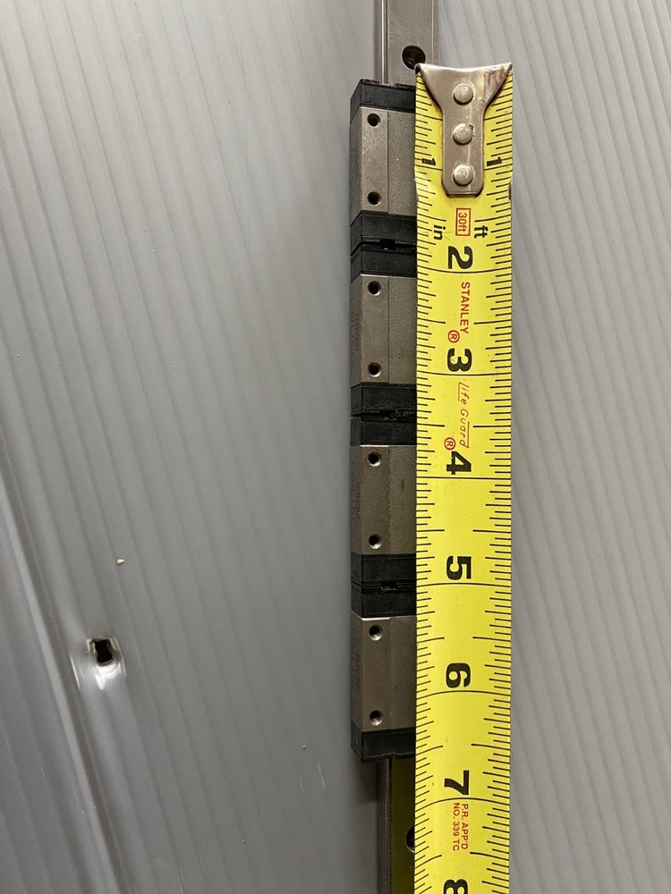 4 IKO LWL15CS SLIDE BLOCK WITH 55" LINEAR RAIL