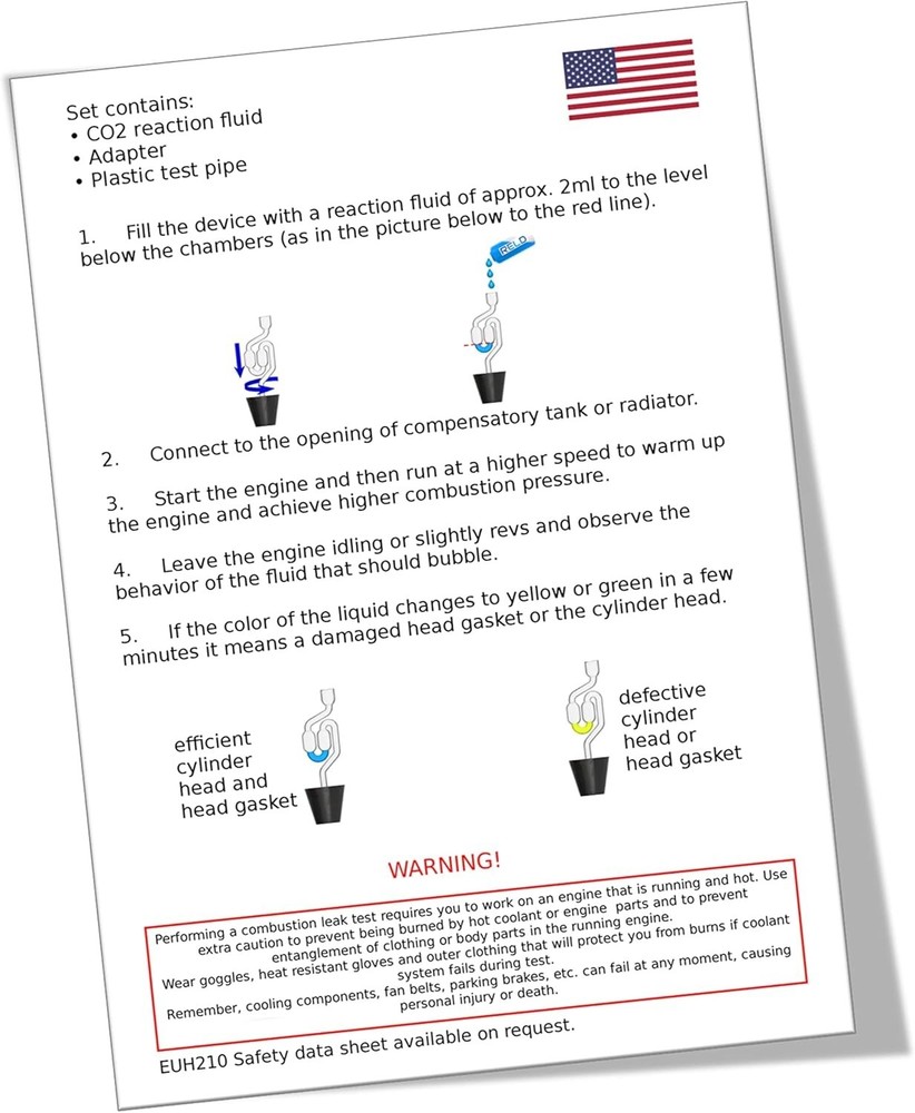 Reliable Head Gasket Leak Detector Tool