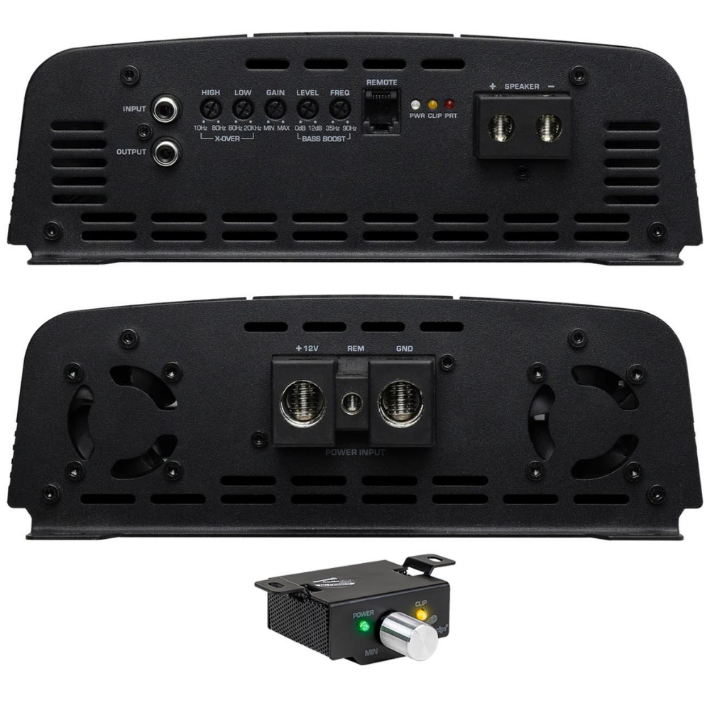 Audiopipe APHF-5000D-H2 Full Range Class D Monoblock Amplifier 5000 Watts 2 OHM