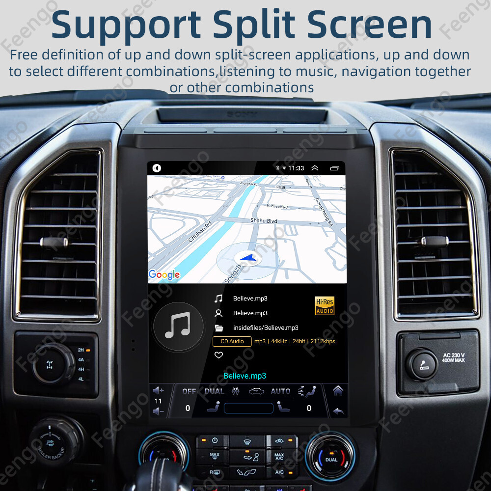 12.1" For Ford F150 2016-2021 Carplay Android 13 WiFi Car Stereo Radio GPS Navi