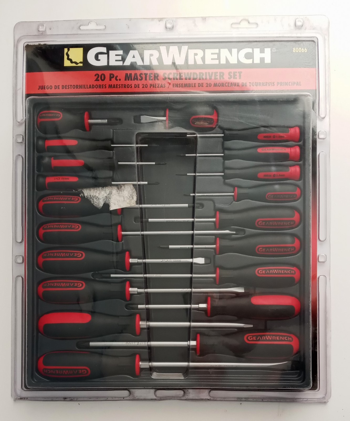 GearWrench 20 Pc. Master Red Black Screwdriver Set Slotted Phillips Torx 80066