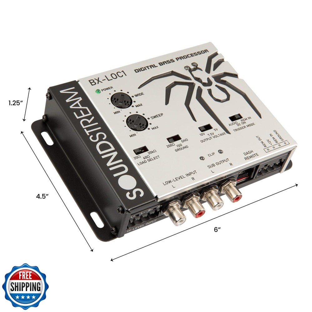 Soundstream Premium Bass Processor with Line Driver/Line Converte