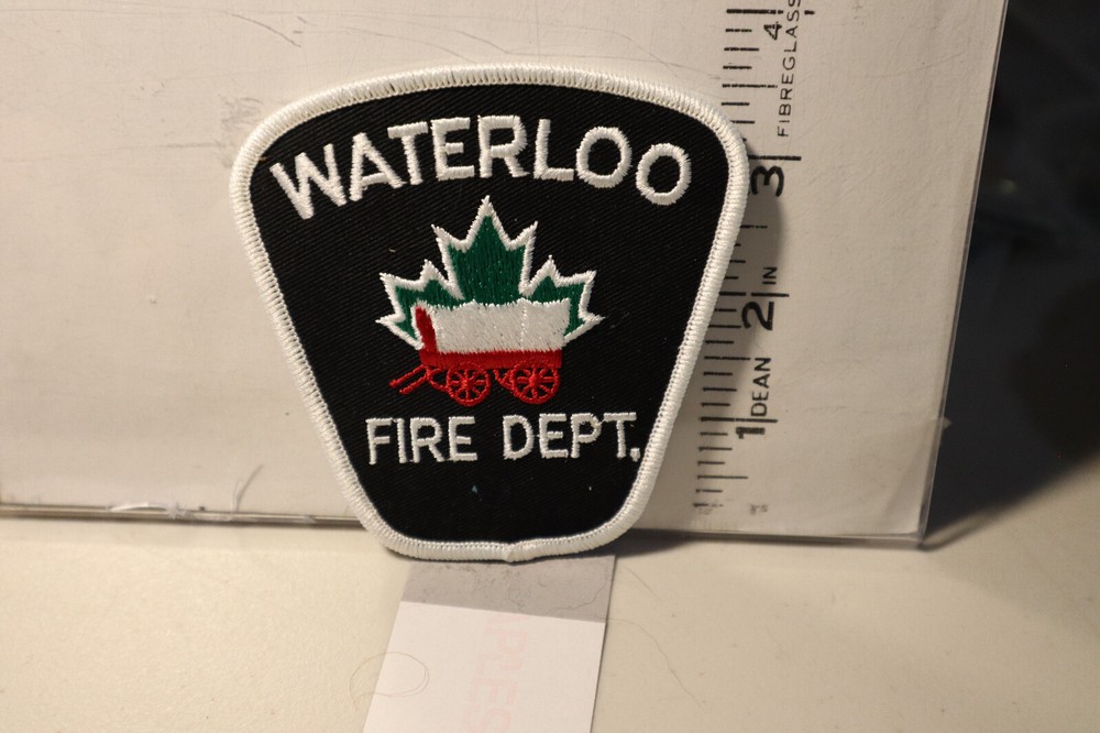 fire patch  WATERLOO FIRE DEPT ONTARIO CANADA