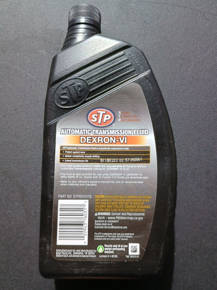 STP Dexron VI Automatic Transmission Fluid