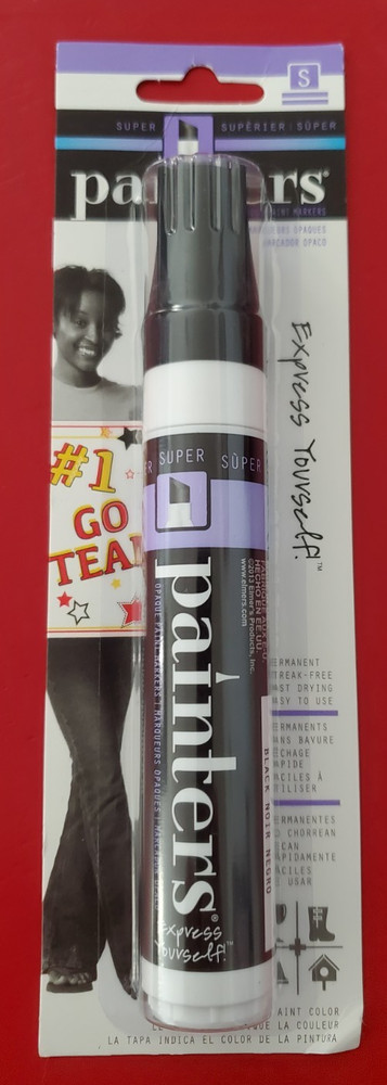 Painters Super Tip Black Permanent Paint Marker New in Pack ~ Unopened