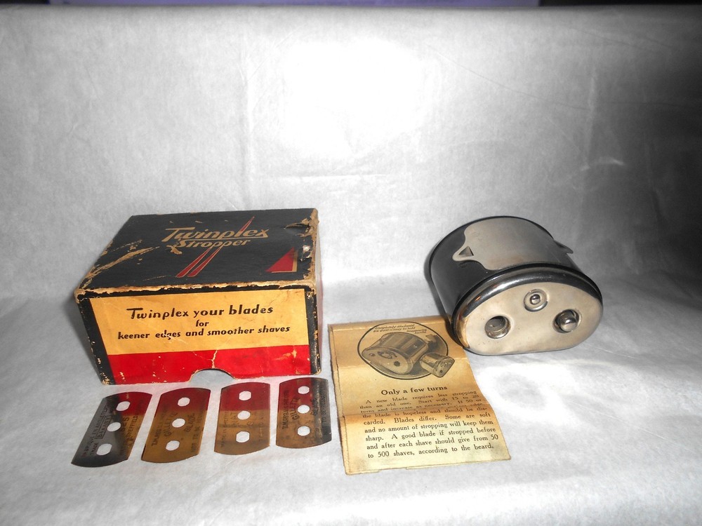 Twinplex Stropper Razor Sharpener W/ Instructions G-100 - Gillette/Probak