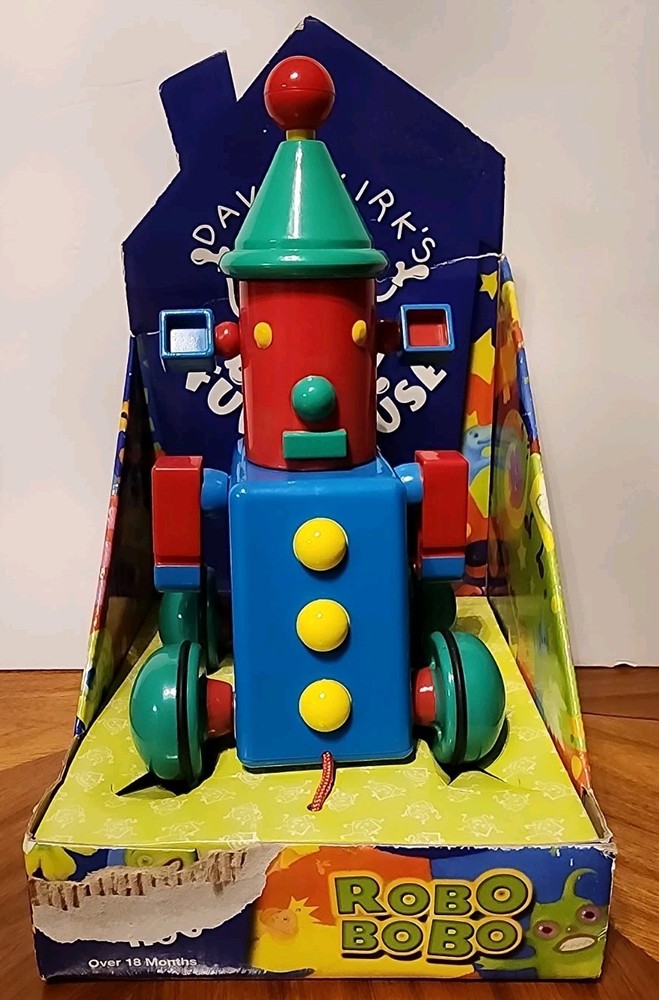 David Kirks Fun House Robo Bobo Pull Toy