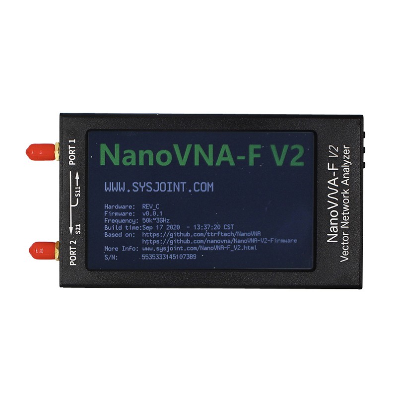 4.3" IPS LCD Vector Network Analyzer NanoVNA-F V2 S parameter Accurate Measuring