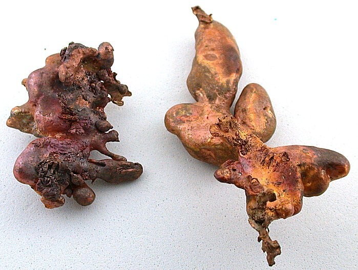 TWO ARIZONA CASTED COPPER NUGGET CN8/101123