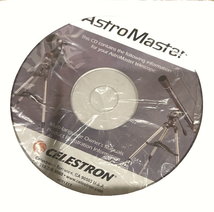 Celestron Astromaster Telescope Manual & Setup Guide + CD