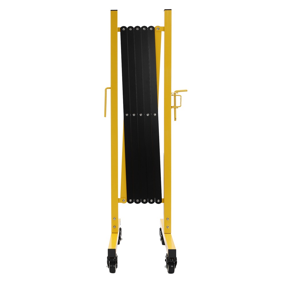 Expandable Mobile Barrier Gate Portable Adjustable Safety Barrier With Casters