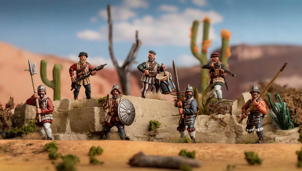 Renaissance Conquistadors - 24 Multi-Part 28mm Plastic Figures