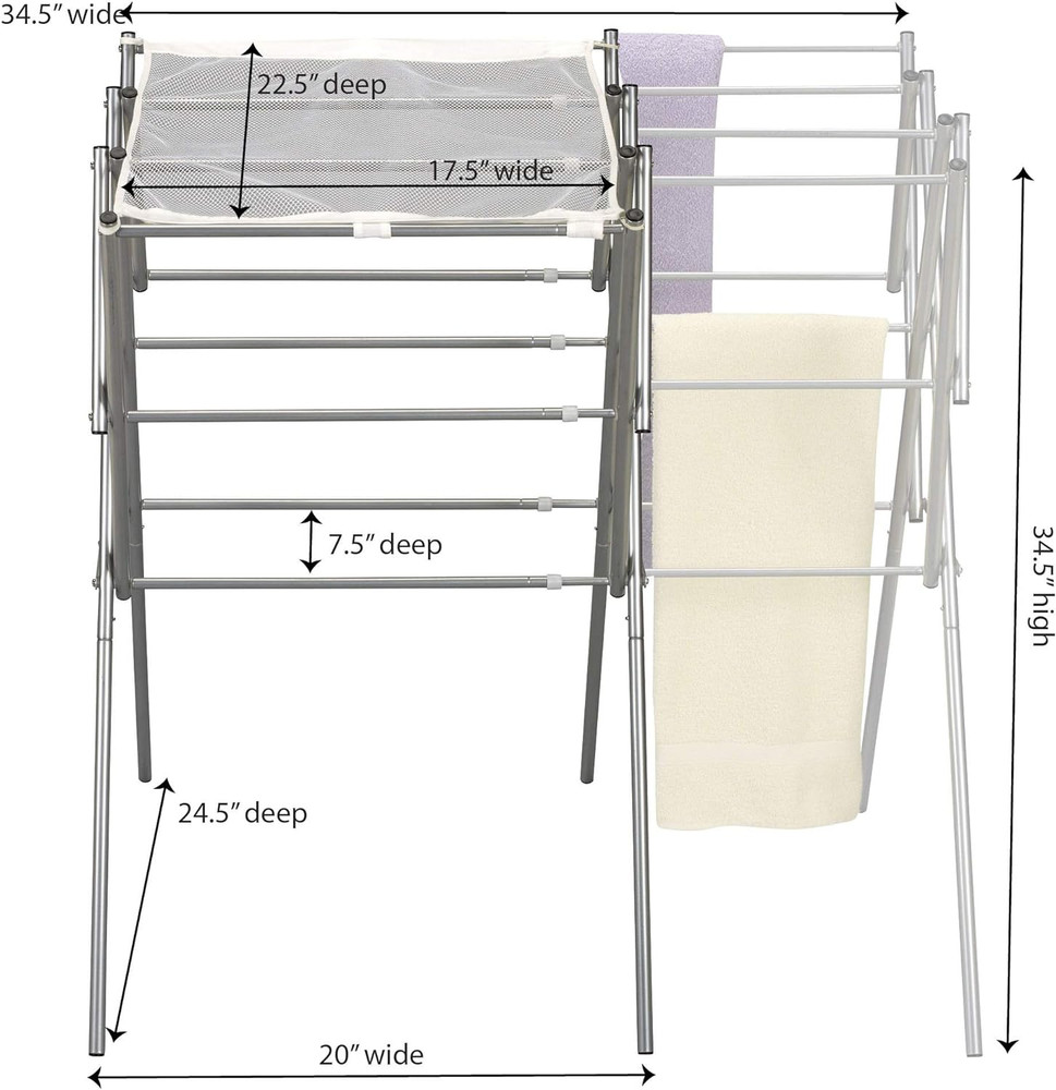 Clothes Drying Rack, Foldable, Expandable and Collapsible Laundry Drying Rack, S