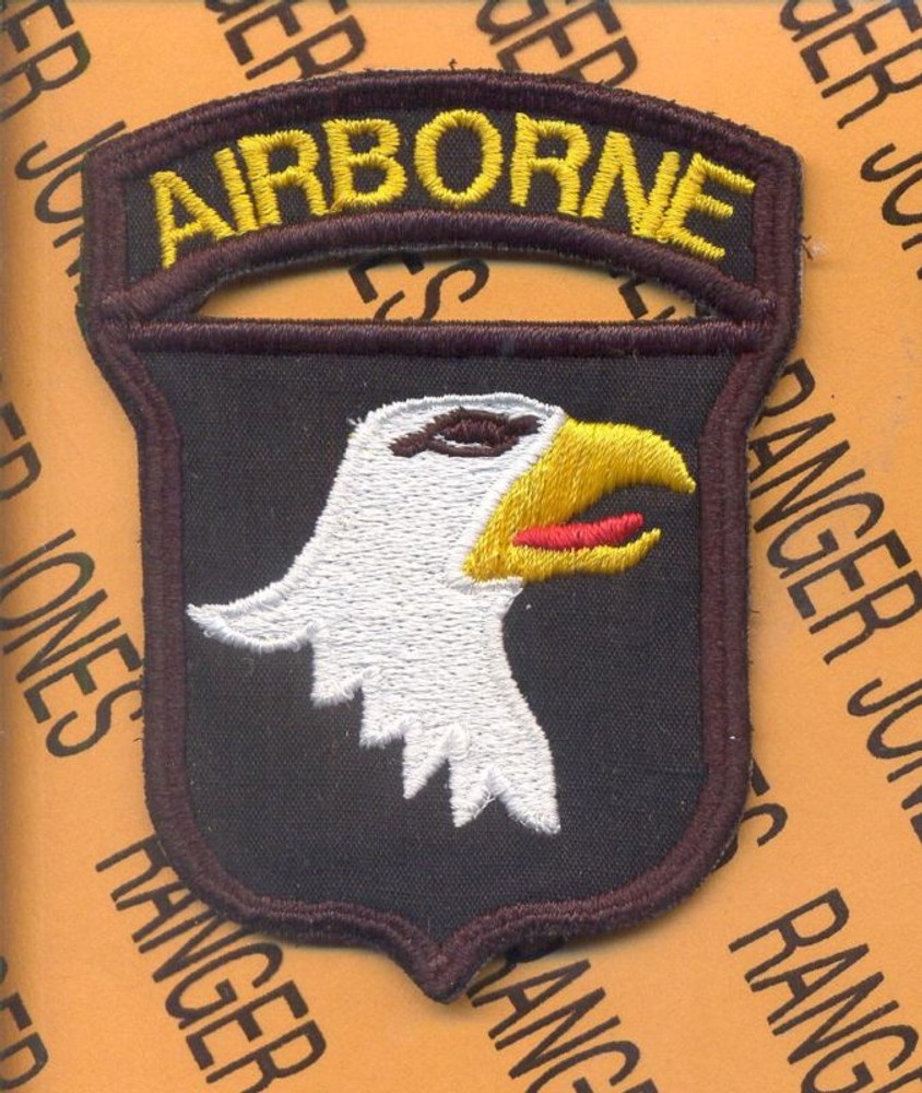101st Airborne Division COMBAT side Air Assault 3.25" patch c/e