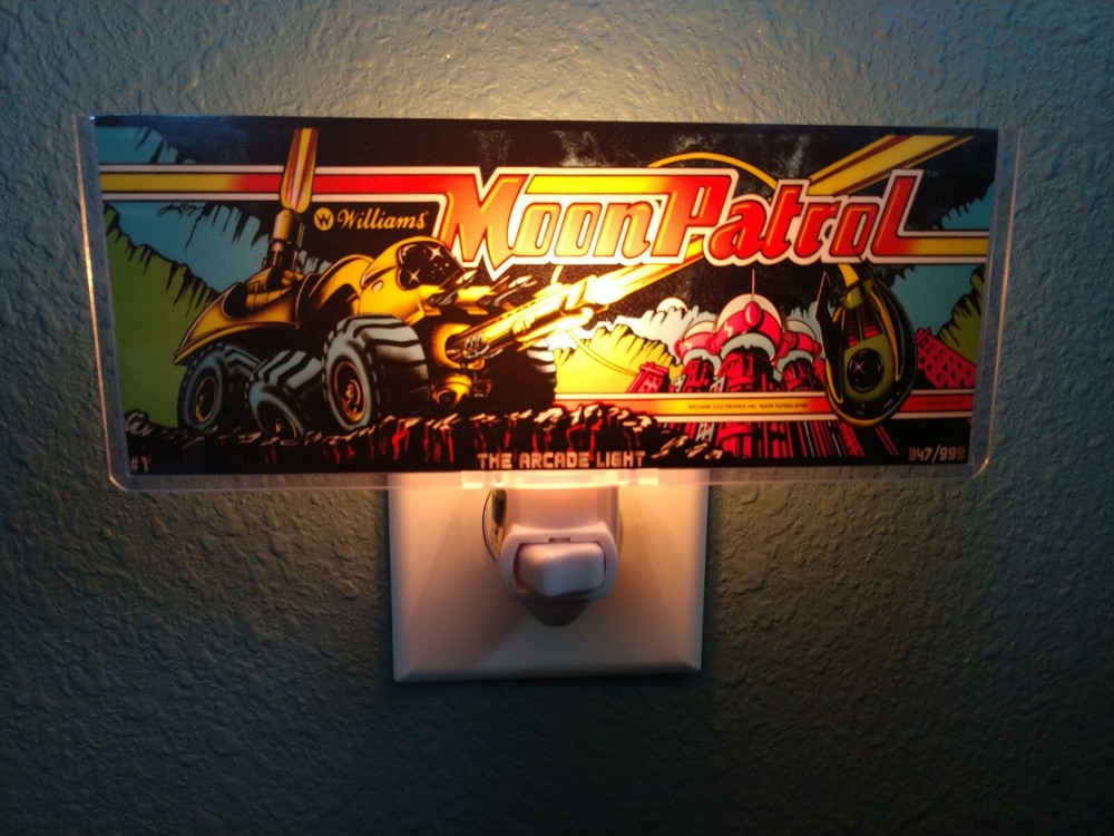 MOON PATROL Arcade Marquee Night Light
