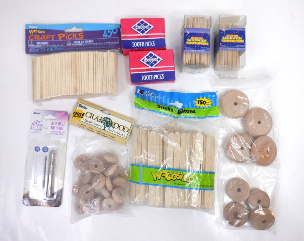 Junk Draw Box Various Crafts Supplies & Hand Drill