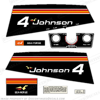 Fits Johnson 1975 4hp Decals