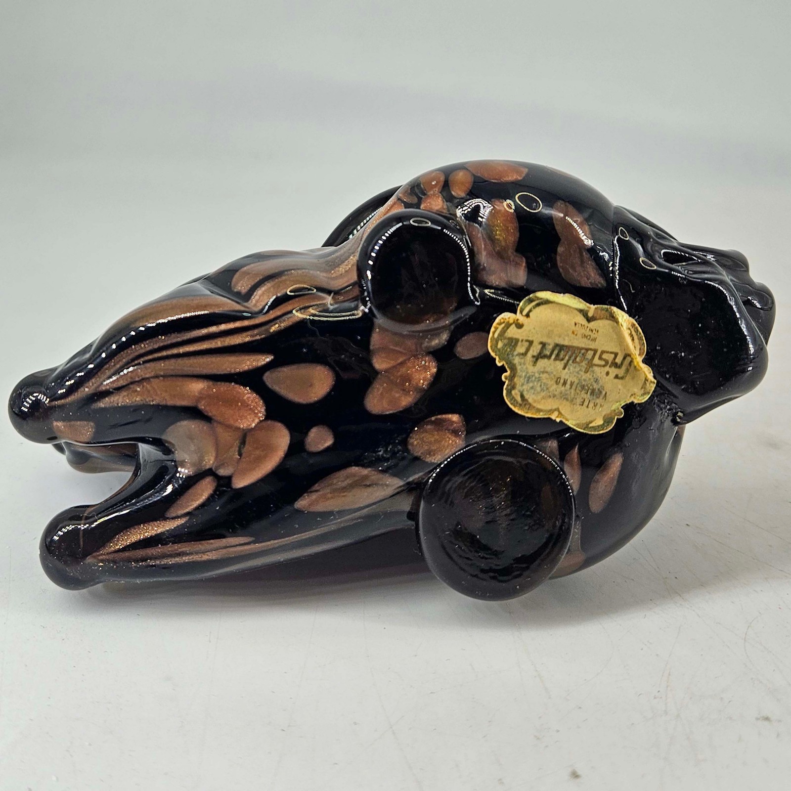Vintage Cristalart Venetian Blown Art Glass Venezuela bunny rabbit hare figurine