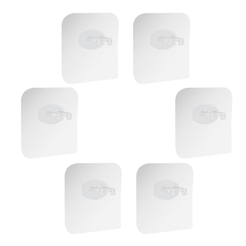 6 Pcs Toothbrush Rack Multi-functional Punching Free Razor Hooks