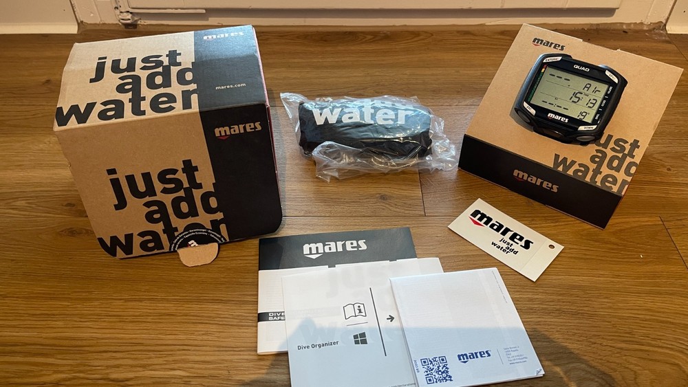 Mares QUAD Wrist Dive Computer - Black - Large Screen - New